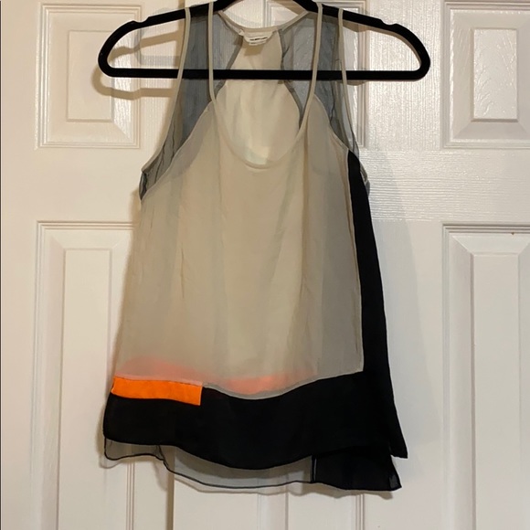 Helmet Lang Chroma Draped Colorblock Blouse - Picture 3 of 5